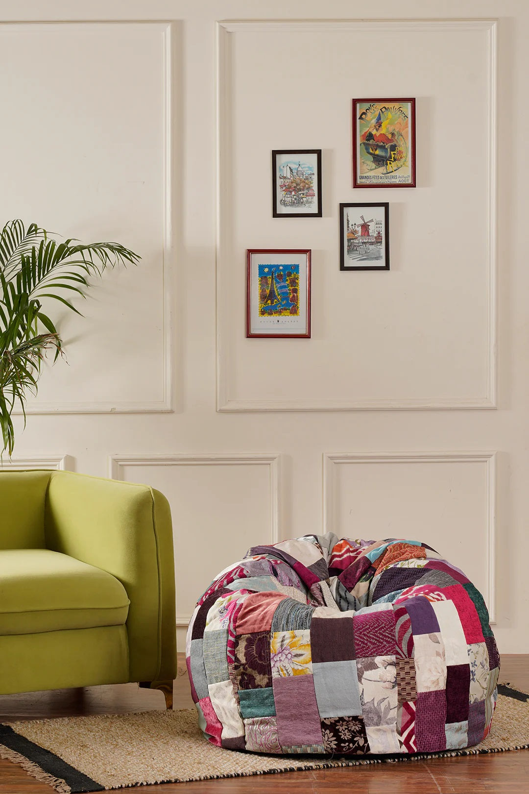 Ruby Pink-Luxury Bean Bag