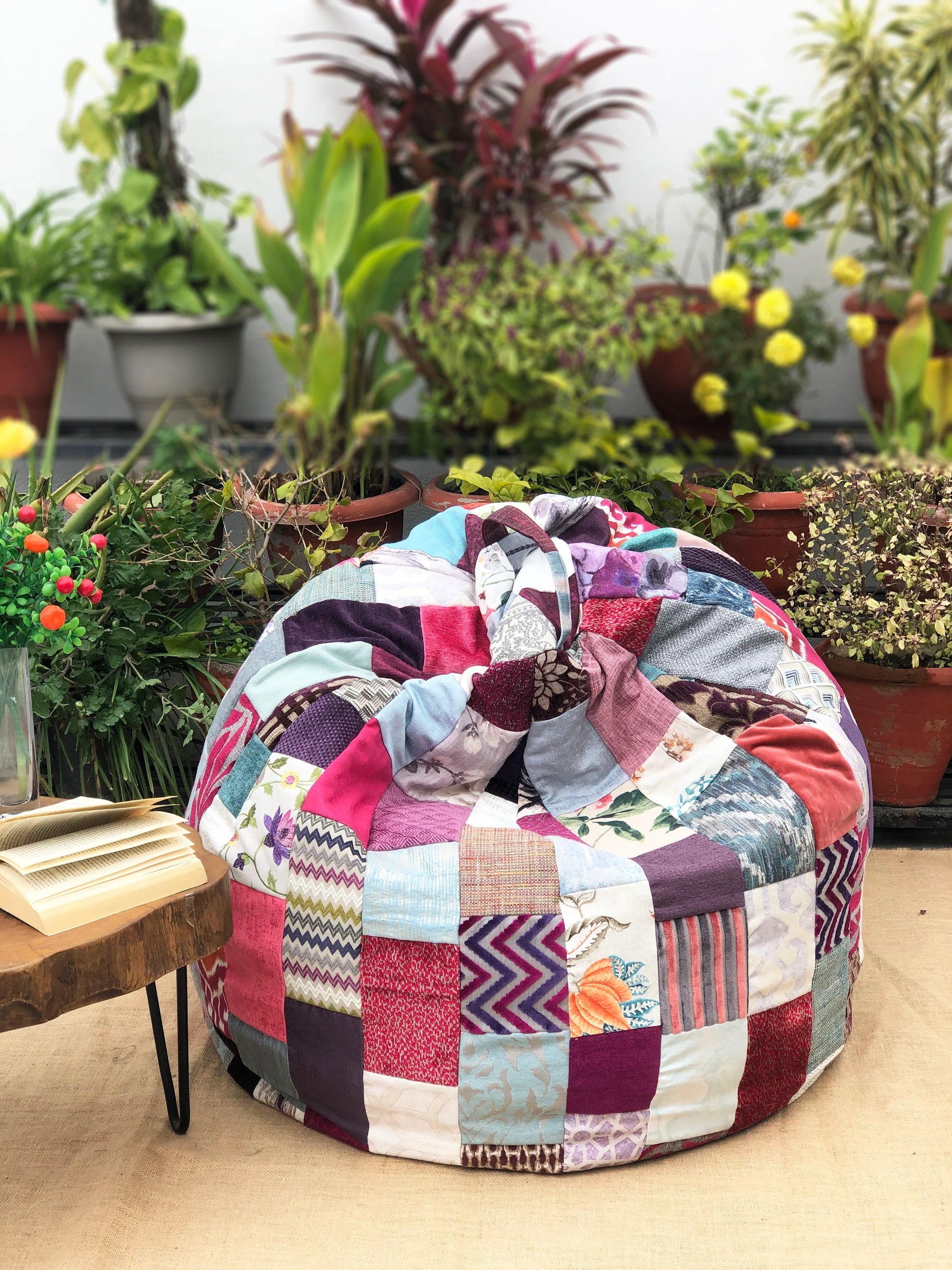 Ruby Pink-Luxury Bean Bag