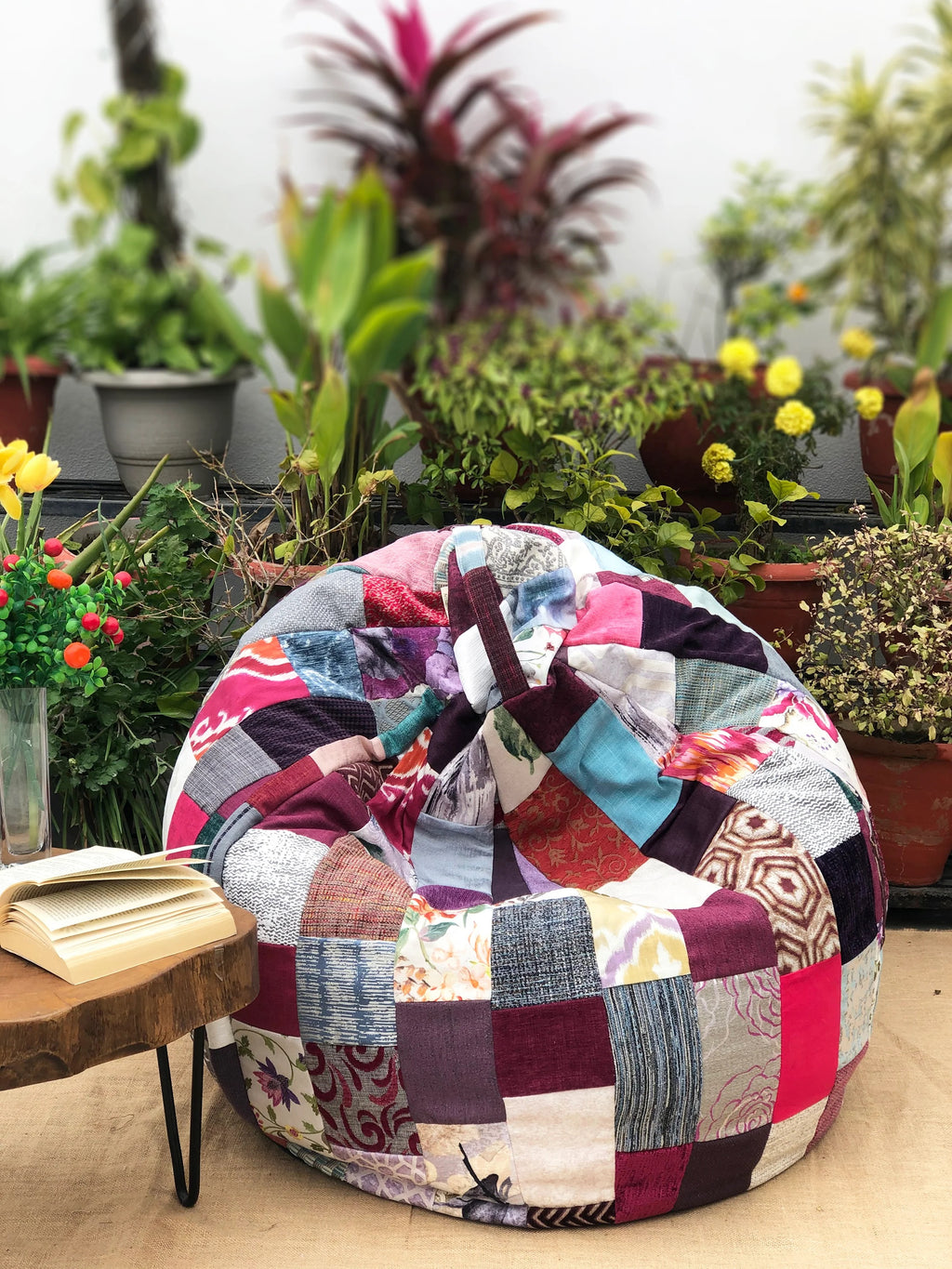 Ruby Pink-Luxury Bean Bag