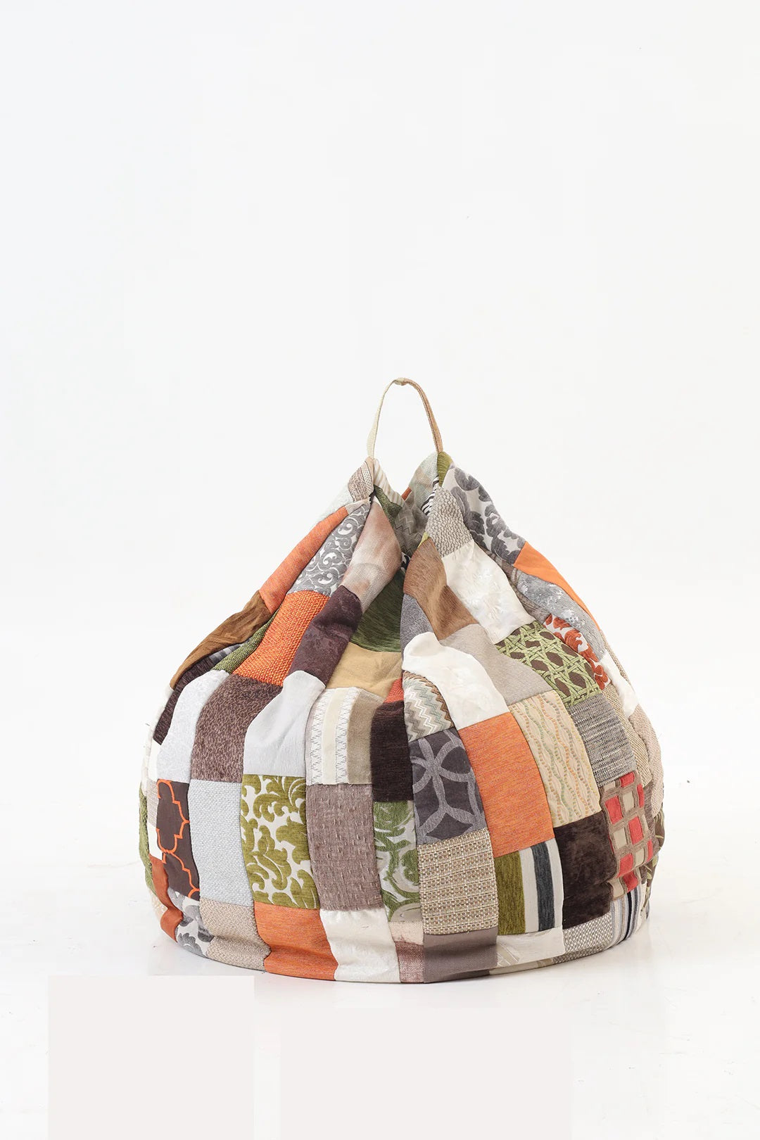 Rustic Oraange-Luxury Bean Bag