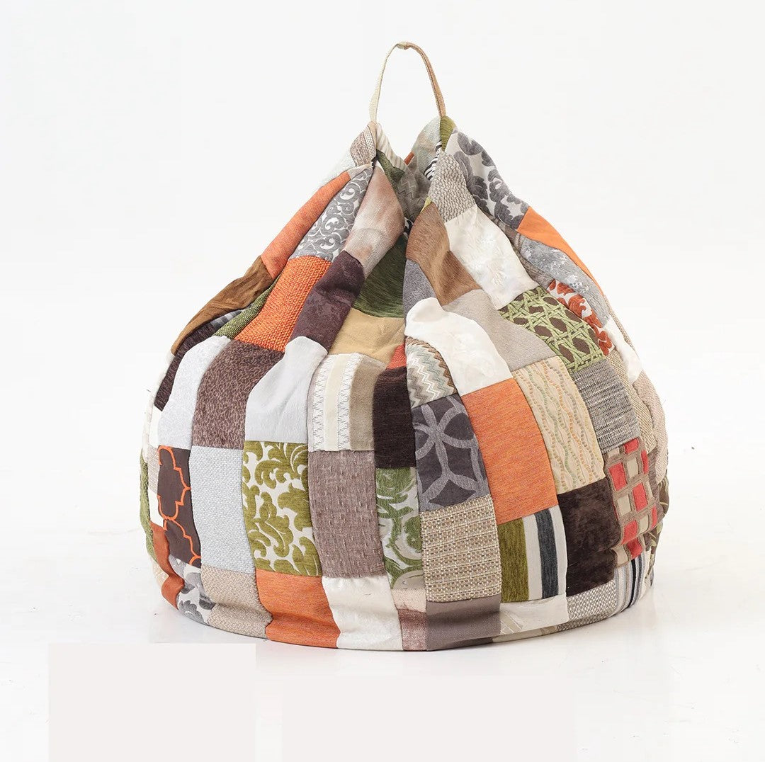 Rustic Oraange-Luxury Bean Bag