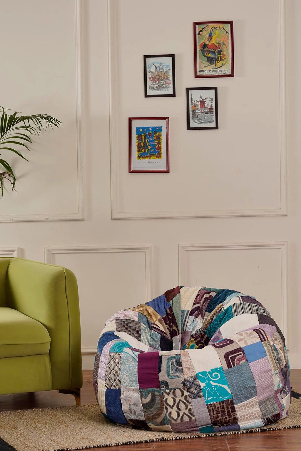 Serene Blue-Luxury Bean Bag