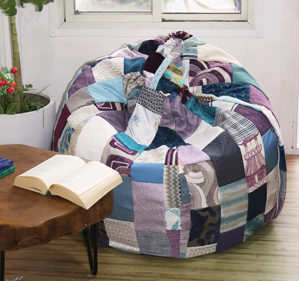 Serene Blue-Luxury Bean Bag