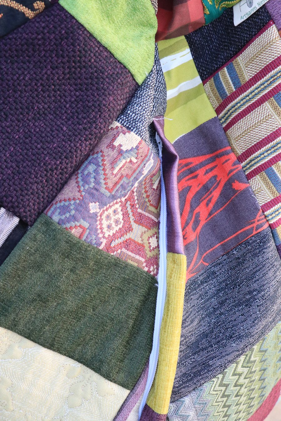 Purple Floral-Luxury Bean Bag