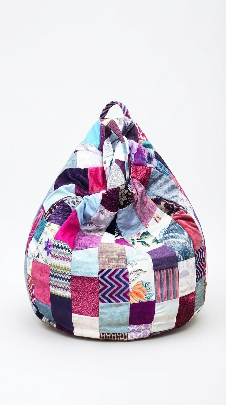 Ruby Pink-Luxury Bean Bag